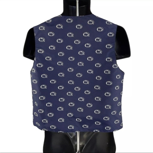 New Mens Penn State Nittany Lions Button Up Vest Sz S Happy Valley NWOT - Picture 4 of 7